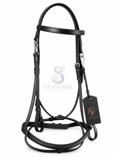 Novara Flex Premium Black Leather Horse Bridle