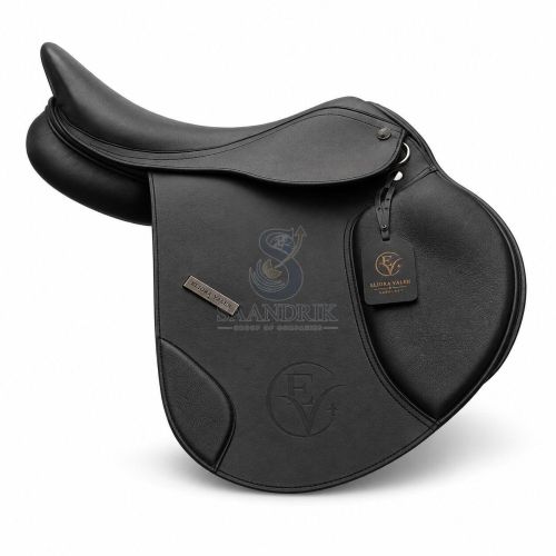 Obsidian Vale Smooth Black Premium Leather Horse Riding Saddle