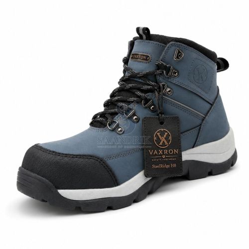 Steelridge H8 Black and Grey High Ankle Support Leather Safety Shoes