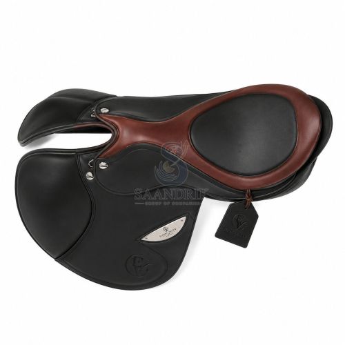 Varelle Black Brown Leather Horse Riding Saddle