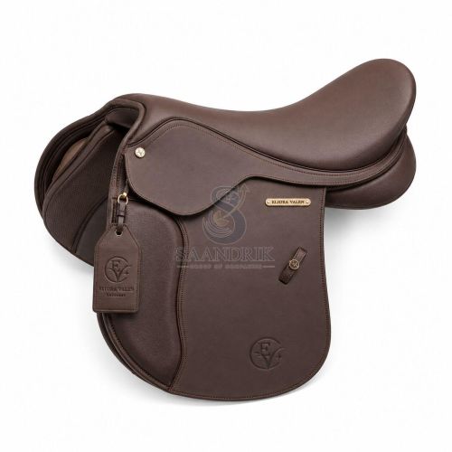 Velmora Classic Brown Soft Grain Premium Leather Horse Riding Saddle