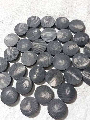 26mm Black Buffalo Horn Button with Line