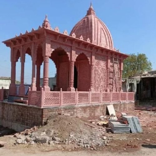 20 Foot Red Sandstone Temple