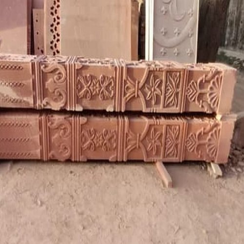 Designer Red Sandstone Pillar
