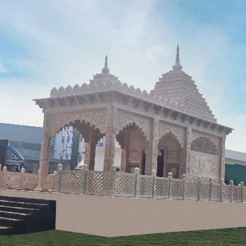 Premium Quality Pink Sandstone Temple