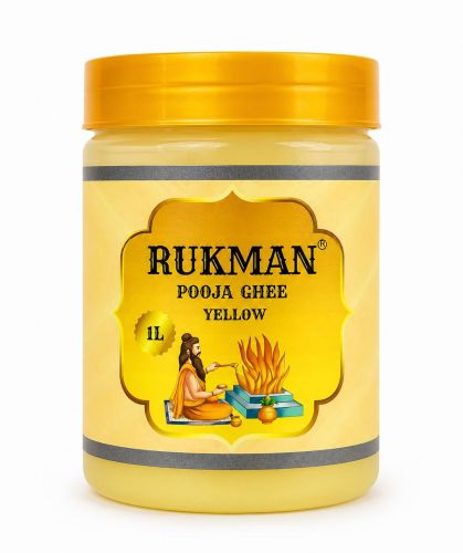 1 Liter Rukman Yellow Pooja Ghee