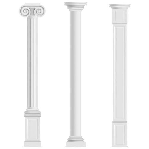 Decorative Fluted GRC Column Pillar