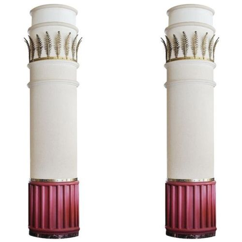Decorative Leaf Band GRC Column