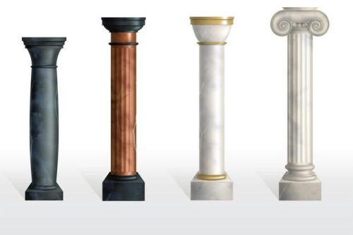 Designer Marble Finish GRC Column