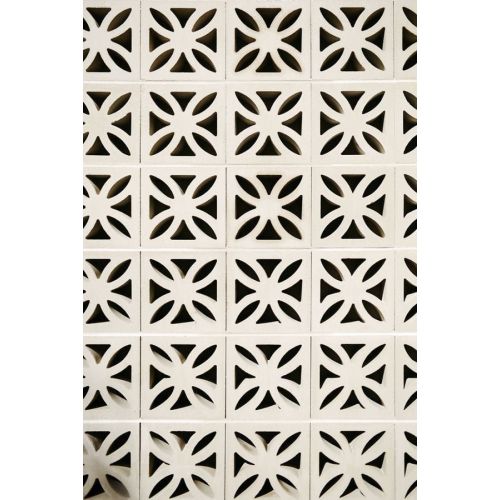 Floral Cross Vent GRC Jali Block