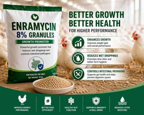 Enramycin 8% Poultry Feed Growth Promoter