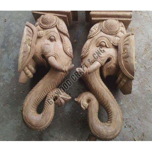 18 Inches Wooden Handmade Elephant Head