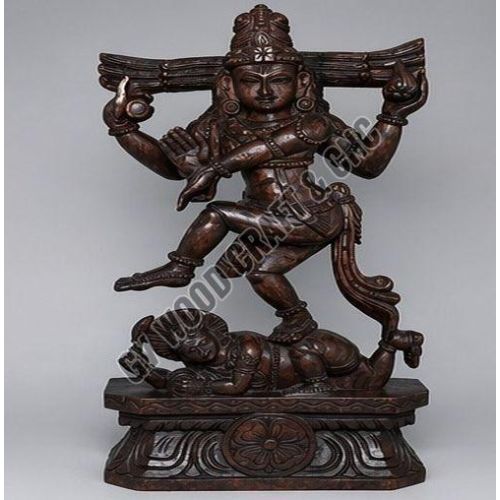 36 Inch Large Wooden Nataraja Statue