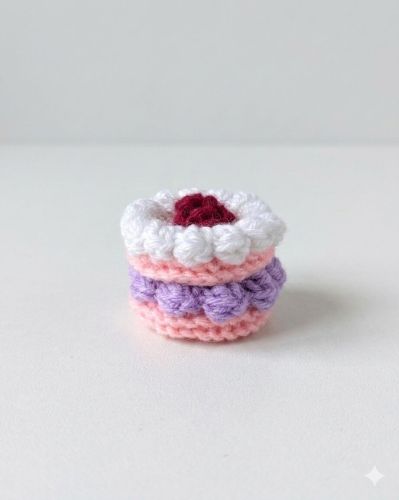 Berry Bliss Cake Charm Chroachet Toy