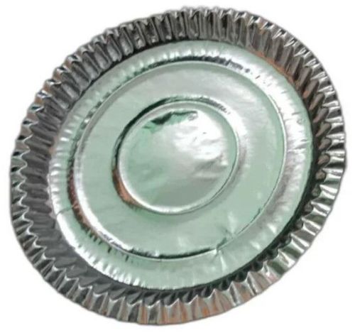 Silver Laminated Paper Plate