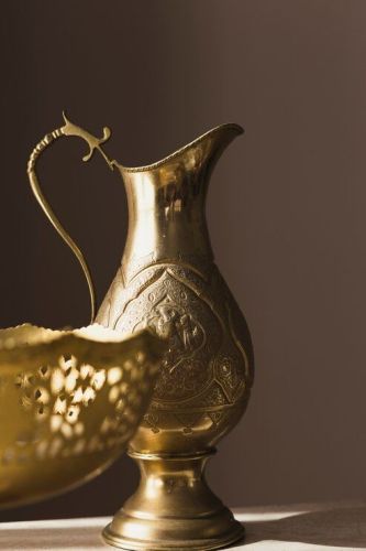 Antique Brass Decorative Flower Vase