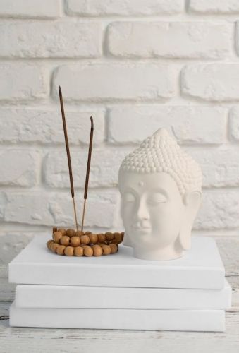 Buddha Head Incense Holder Decorative Statue