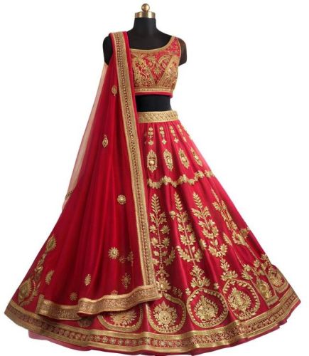 Ladies Embroidered Bridal Lehenga Choli Set