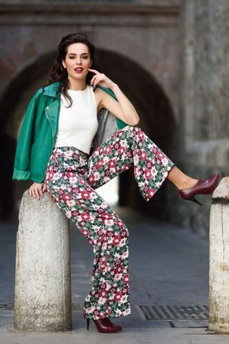 Ladies Floral Print Co Ord Set With Jacket