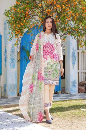Ladies Floral Printed Cotton Salwar Suit