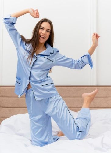 Ladies Satin Night Suit Set