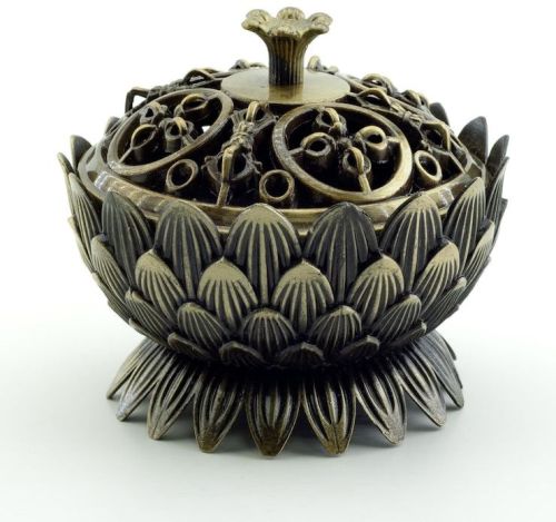 Lotus Design Decorative Incense Burner