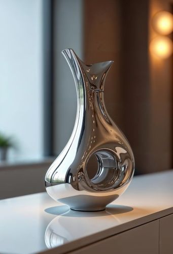 Modern Metallic Decorative Flower Vase