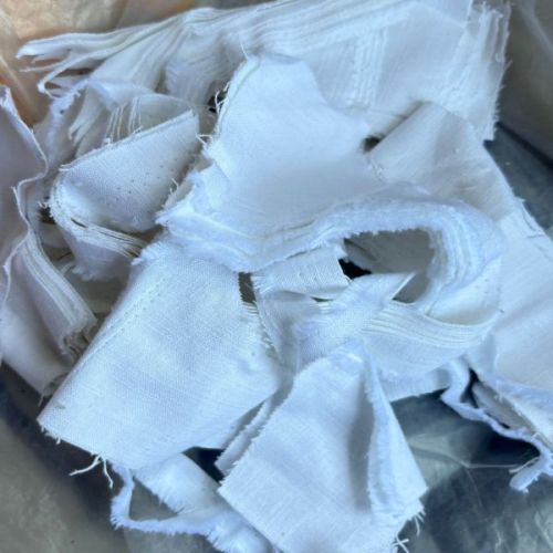 White Cutting Cotton Waste