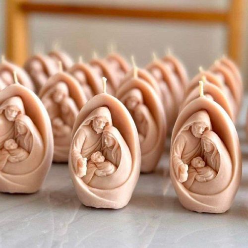 Holy Family Pink Soy Wax Candle