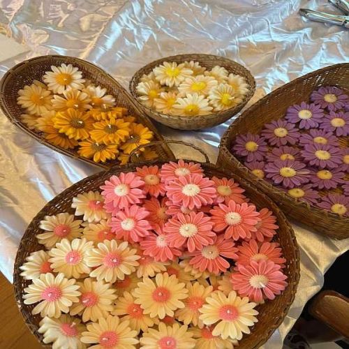 Soy Wax Daisy Flower Candle