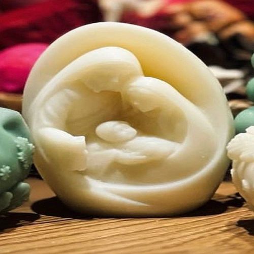 White Soy Wax Holy Family Candle