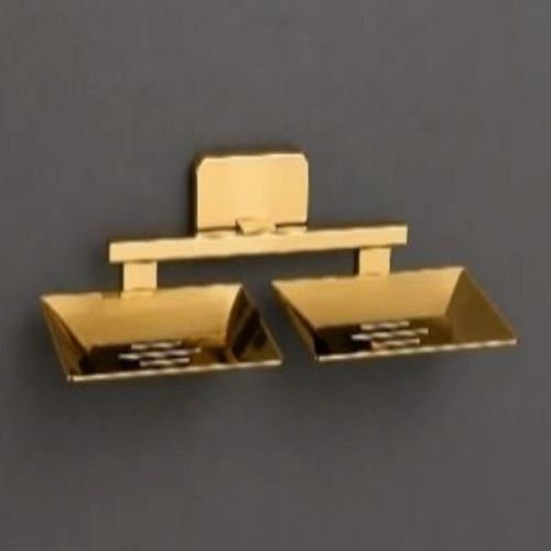 304 Stainless Steel Gold Finish Prime Double Soap Dish