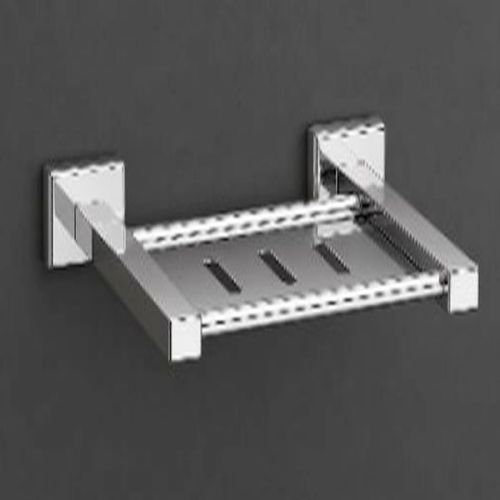 Square Stainless Steel Mirror Finish Soap Dish