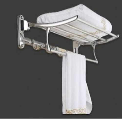 Stainless Steel Round Pipe Double Deck Towel Rack