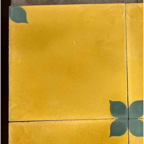 Encaustic Floral Cement Tile