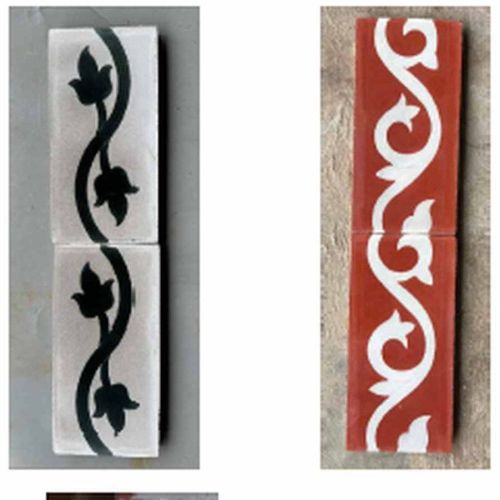 Handmade Floral Accent Tile