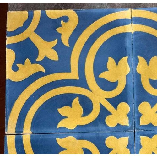 Handmade Flower Cement Tile