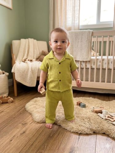 Golden Mustard Kids Co Ord Set