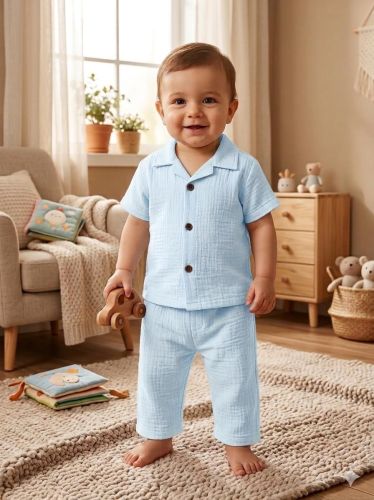 Light Blue Kids Co Ord Set