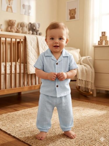 Mist Grey Kids Co Ord Set