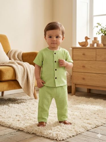 Moss Green Kids Co Ord Set