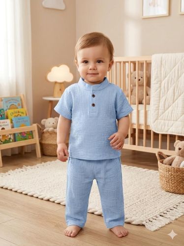 Sky Blue Kids Co Ord Set