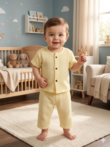 Yellow Kids Co Ord Set
