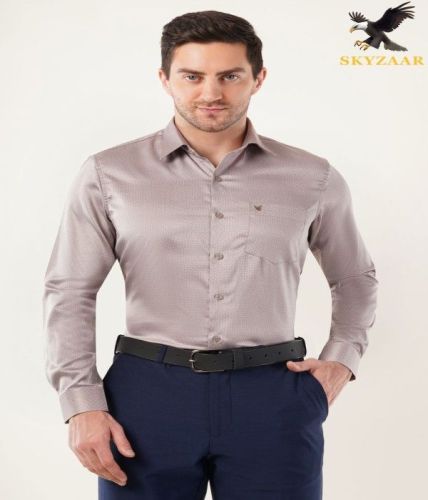 Mens Light Mauve High Quality Cotton Full Sleeve Shirt