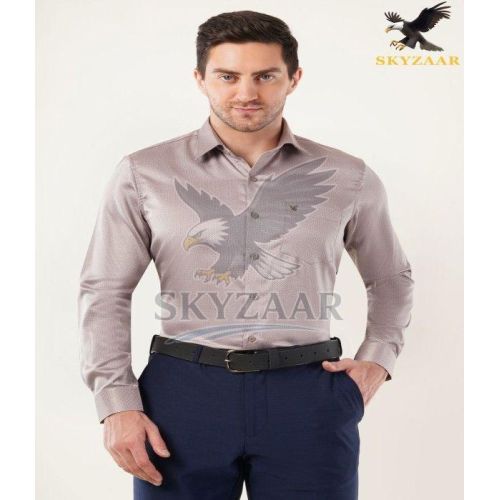 Mens Light Mauve High Quality Cotton Full Sleeve Shirt