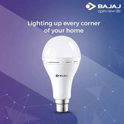 12W Bajaj Rechargeable LED Bulb