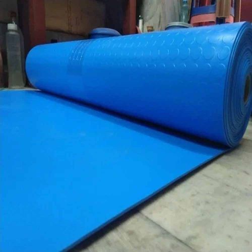Blue Rubber Floor Mat