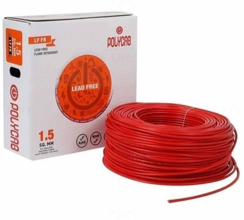Red Polycab FR Panel Wire