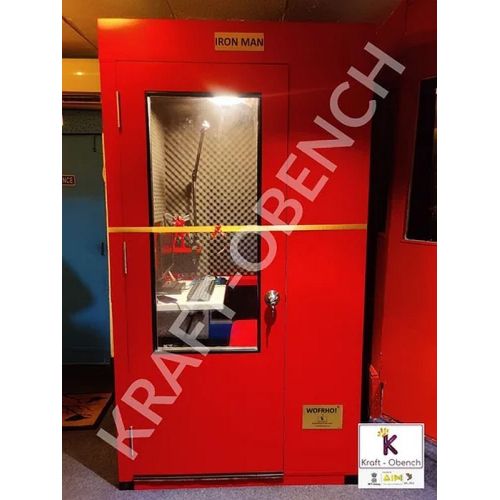 4x4 Feet Red Sound Proof Booth