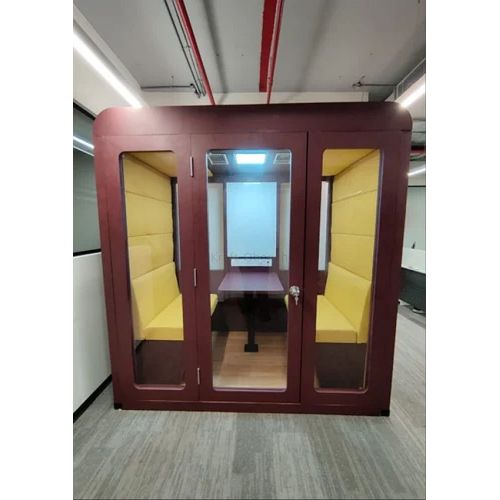 Premium Four Seater Portable Meeting Booth